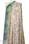 Mi11y 'high season' beach scene double georgette 1.66 yd