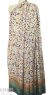 Mi11y 'high season' beach scene double georgette 1.66 yd