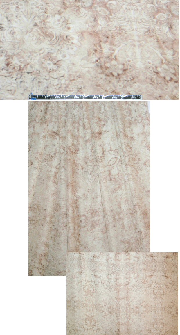 NY designer beige tones rorschach silk CDC 2 yd