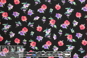 NY designer little flowers silk blouseweight woven .625 yds
