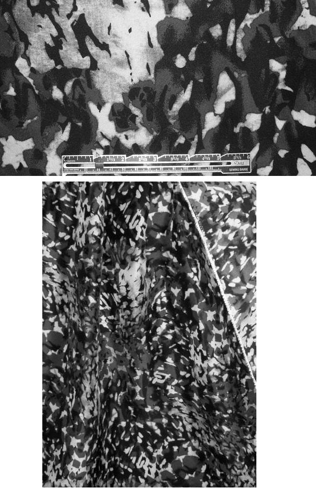 NY designer black gray abstract silk CDC