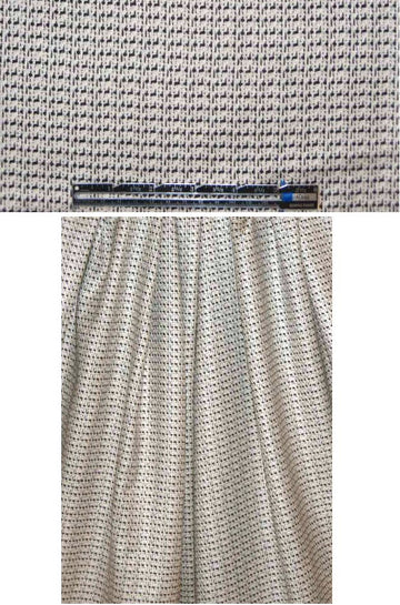NY designer silk suiting - black/white tweed