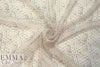 NY designer peach/denim delicate graphic silk chiffon 1.125 yds