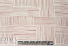 Italian dusty blush and cream graphic silk crepe de chine 1.375 yd
