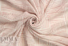 Italian dusty blush and cream graphic silk crepe de chine 1.66 yd