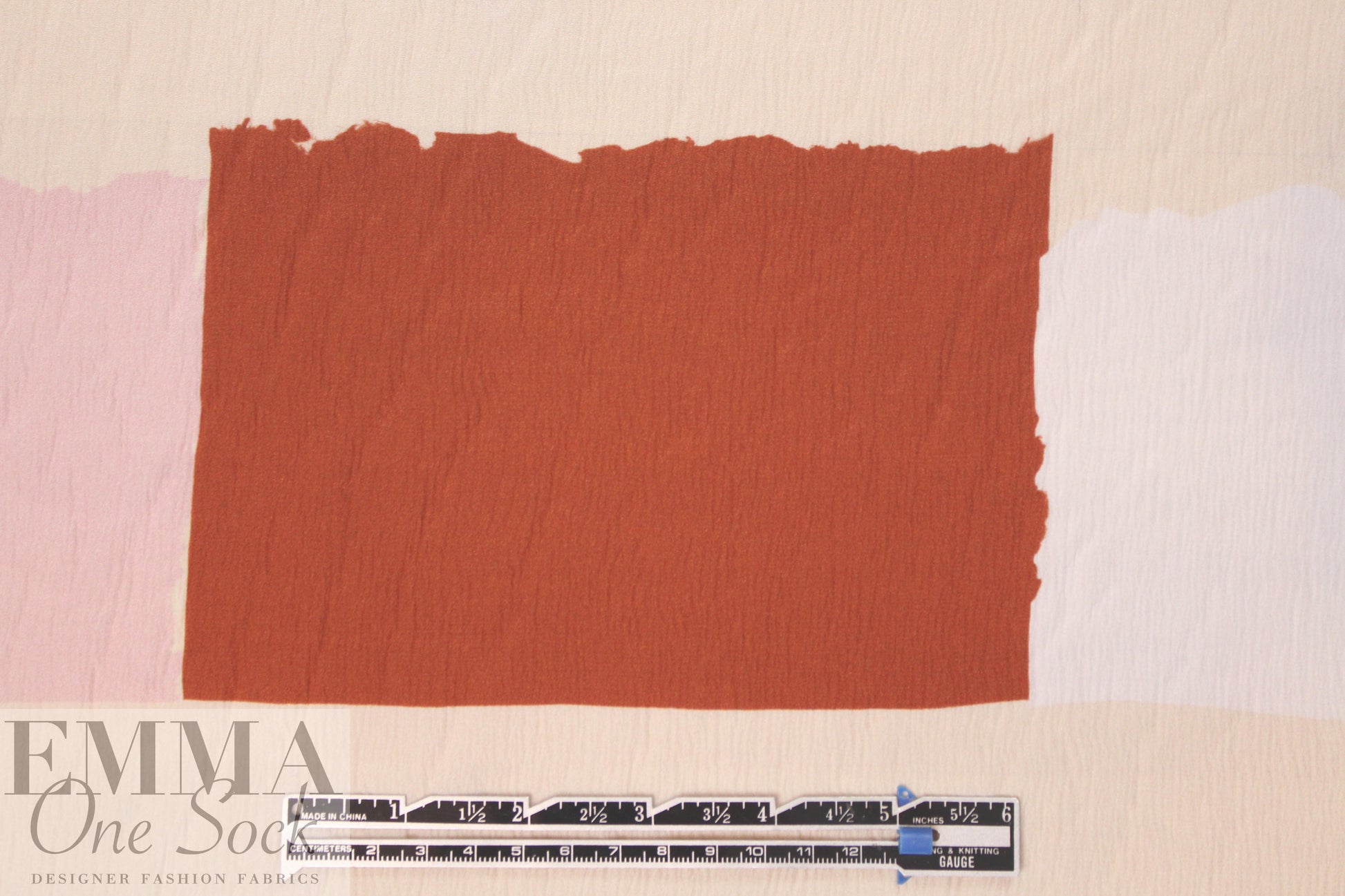 Whit NY color block collage crinkle silk chiffon