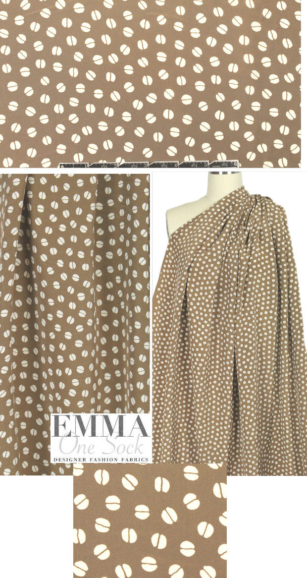 Whit NY coffee bean silk crepe de chine