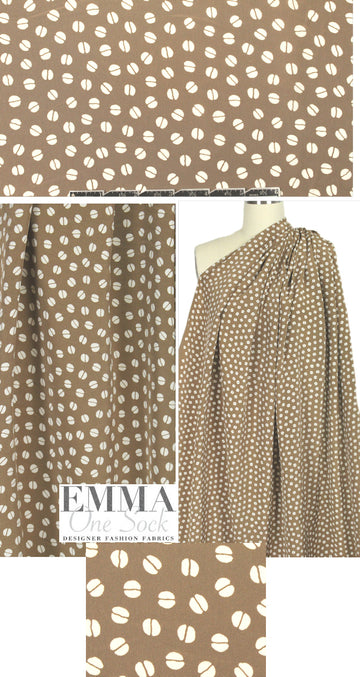 Whit NY coffee bean silk crepe de chine