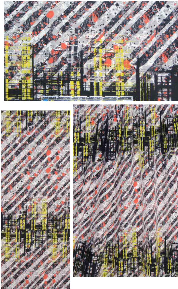 NY designer techno-fimo-dot silk crepe de chine