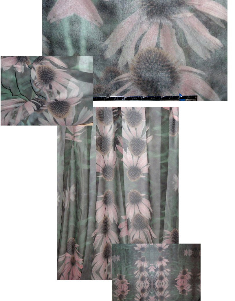 Italian echinacea dream silk chiffon
