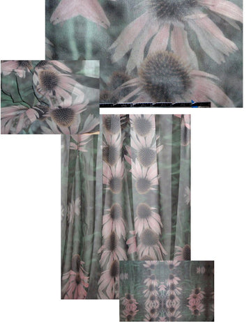 Italian echinacea dream silk chiffon