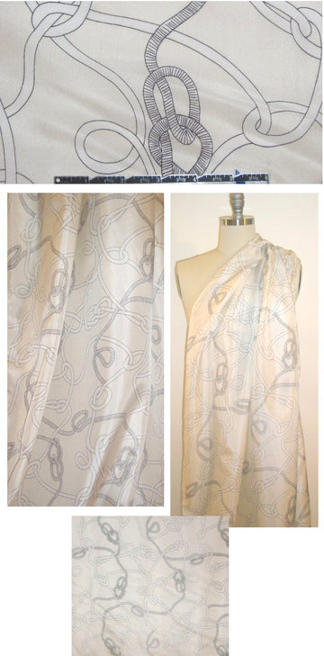 NY designer 'forget me knot' silk blouseweight