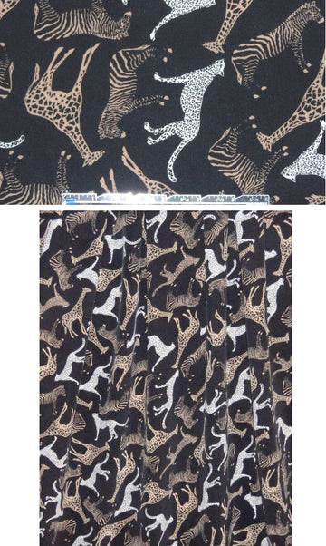 Sun0 zebra/leopard/giraffe print silk CDC