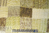Italian gold/mocha patchwork graphic silk charmeuse