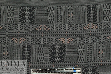 NY designer silk crepe de chine - graphic nocturne