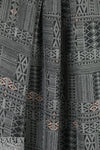 NY designer silk crepe de chine - graphic nocturne