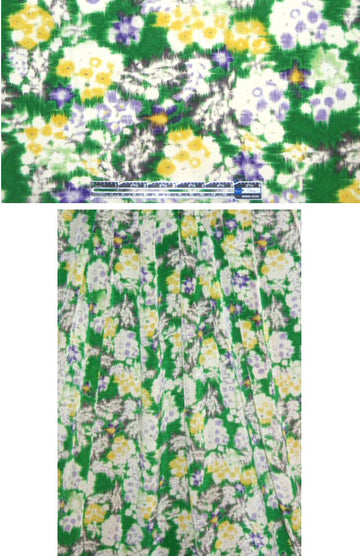NY des. kelly/yellow/purple silk blouseweight