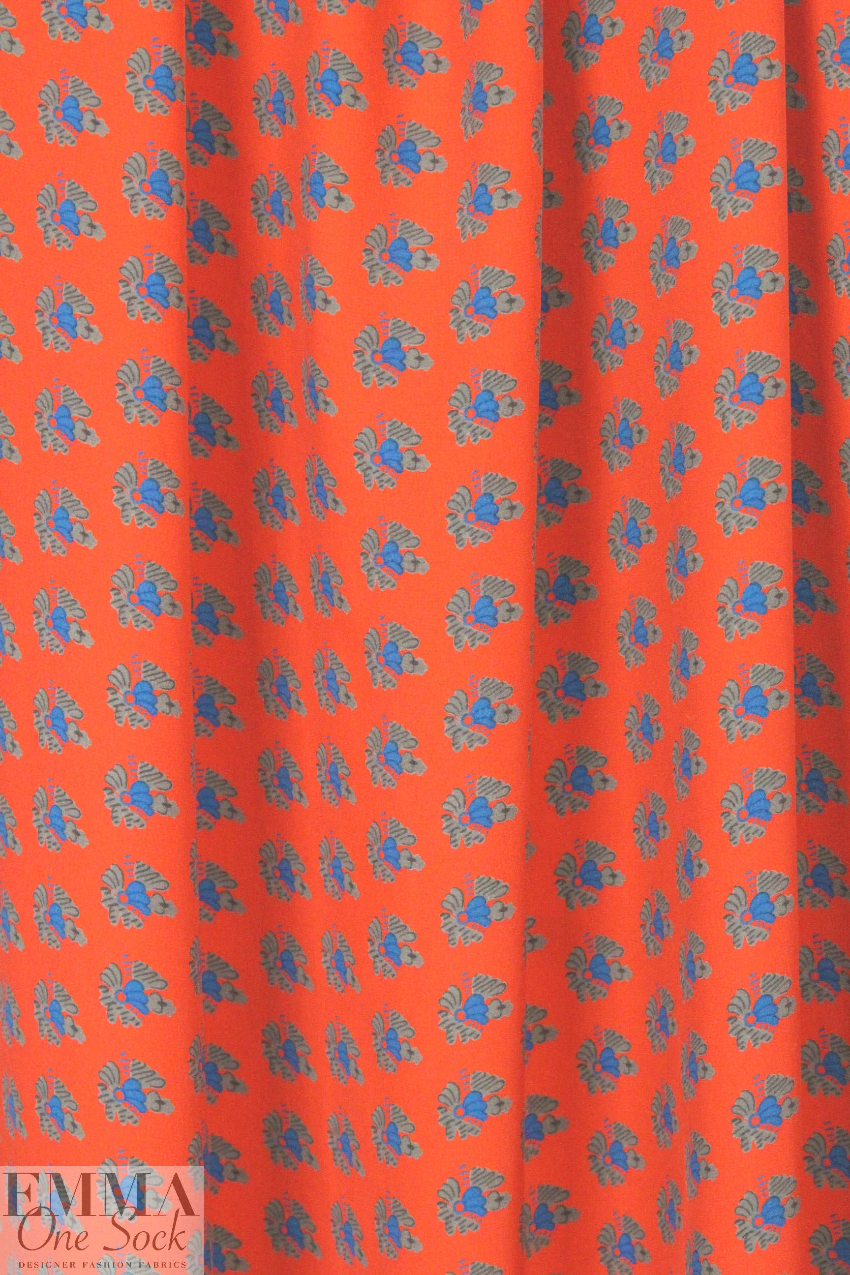 NY designer grenadine graphic silk charmeuse