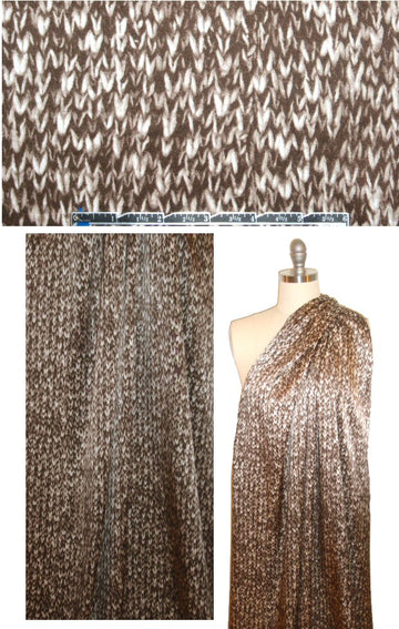 NY designer 'the knit side' silk blouseweight - woodsy brown