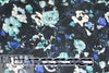 NY designer 'blues scale' floral silk dressweight woven 1.125 yds