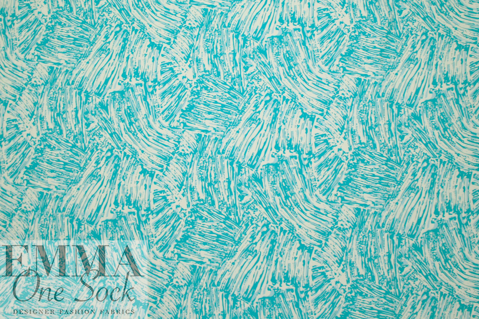 Rache1 Comey 'abstract shadow hatch' silk crepe - sky .5 yds