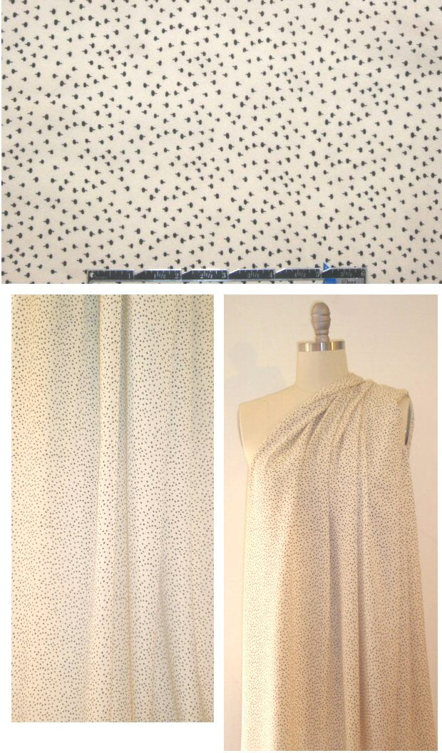 NY designer teeny buds silk blouseweight 1.25 yd