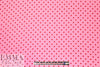 Whit silk crepe de chine - red dots on pink 1.375 yd