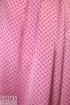 Whit silk crepe de chine - red dots on pink 1.375 yd