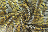 Italian gold/black animal print metallic silk lame'