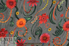 A1ice & O1ivia satin flower swirl rayon/silk burnout