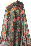 A1ice & O1ivia satin flower swirl rayon/silk burnout