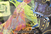 designer whimsical abstract silk/rayon burnout