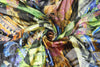 designer whimsical abstract silk/rayon burnout