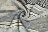 NY designer silk blouseweight - Morocco tile graphic