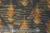 Italian viscose/silk - leaf motif with antique gold