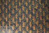 Italian viscose/silk - leaf motif with antique gold