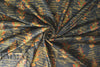 Italian viscose/silk - leaf motif with antique gold