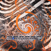Italian 'paisley zebra' silk stretch charmeuse 1 yard