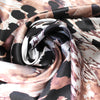 Italian 'ink-brush leopard' silk stretch charmeuse