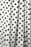 Caroline C0nstas stretch silk charmeuse - black/cream dot