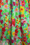 Italian silk charmeuse - painted flora