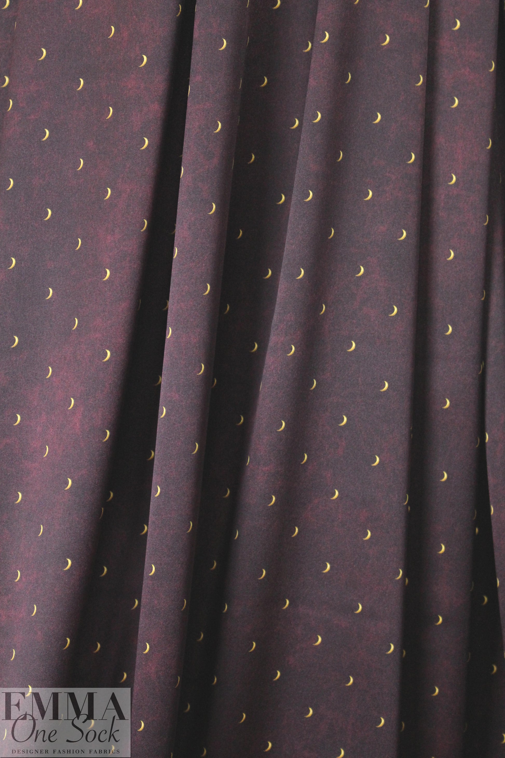 Caroline C0nstas crescent stretch silk charmeuse - deep plum 2 yd