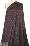 Caroline C0nstas starry stretch silk charmeuse - deep plum 1.5 yd