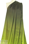 Caroline C0nstas stretch silk charmeuse - greens ombre