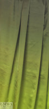 Caroline C0nstas stretch silk charmeuse - greens ombre 1.125 yds