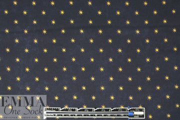 Caroline C0nstas starry stretch silk charmeuse - navy 1.125 yds