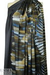 Carmen Marc Va1vo feather fantasy silk charmeuse 1.625 yds