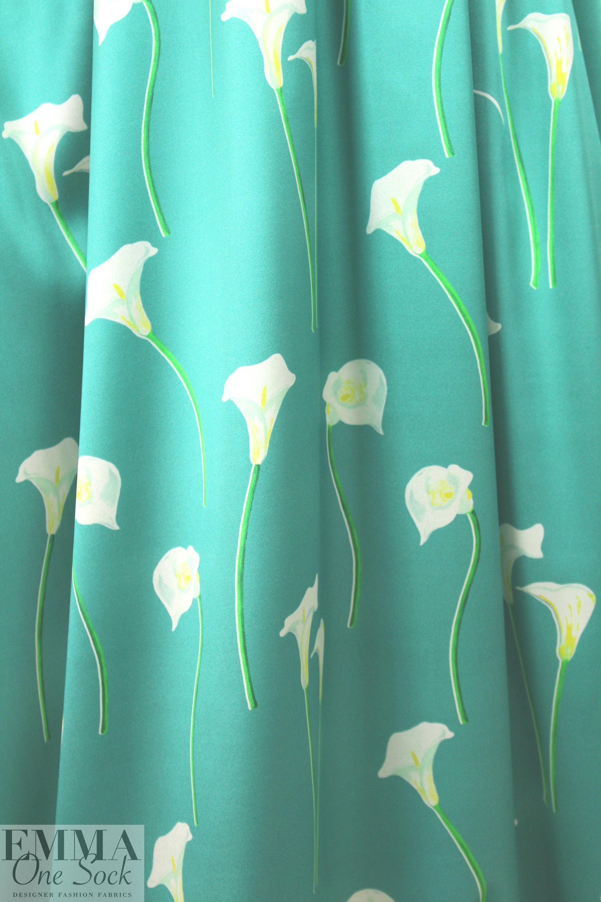 Car0line C0nstas stretch silk charmeuse - cala lilies