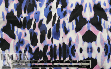 NY designer animal rorschach silk charmeuse
