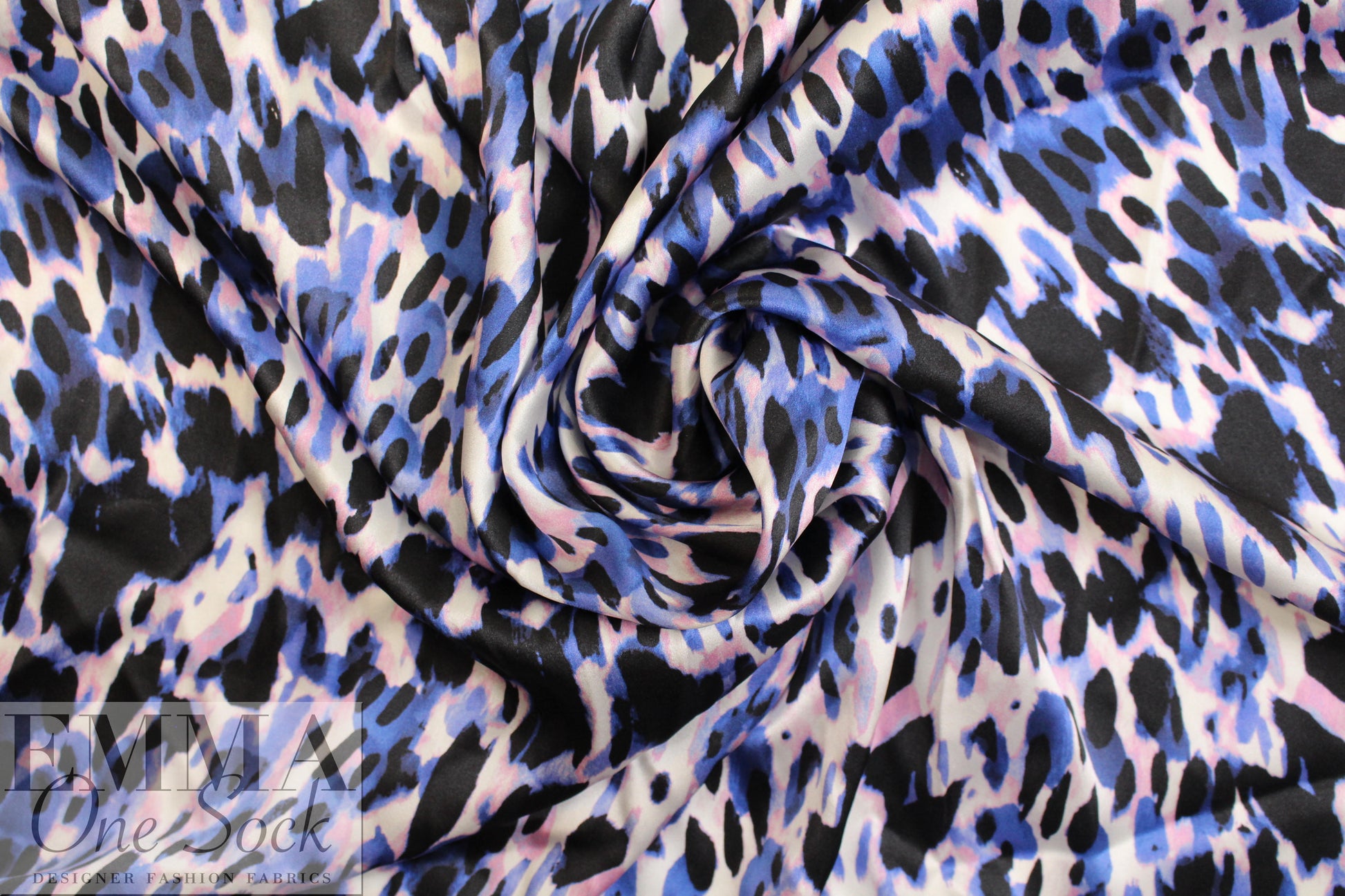 NY designer animal rorschach silk charmeuse